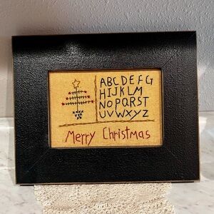 Vintage inspired Christmas sampler.